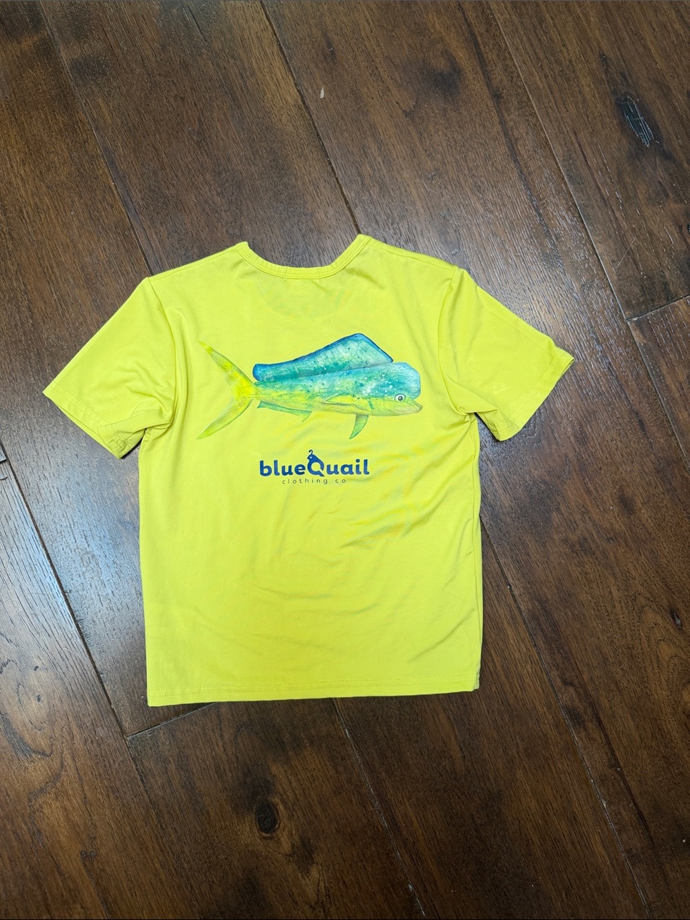 Blue Quail - Boys Yellow Mahi Mahi Short-Sleeve Performance Tee - Size: 4